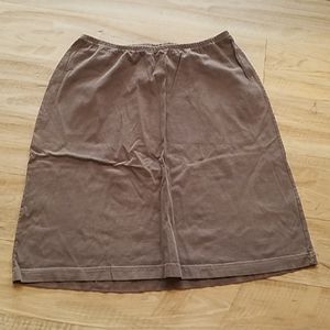 Brown cotton skirt